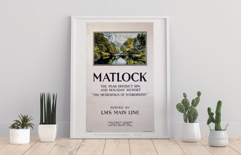 Matlock, The Peak District Spa - 11X14inch Premium Art Print