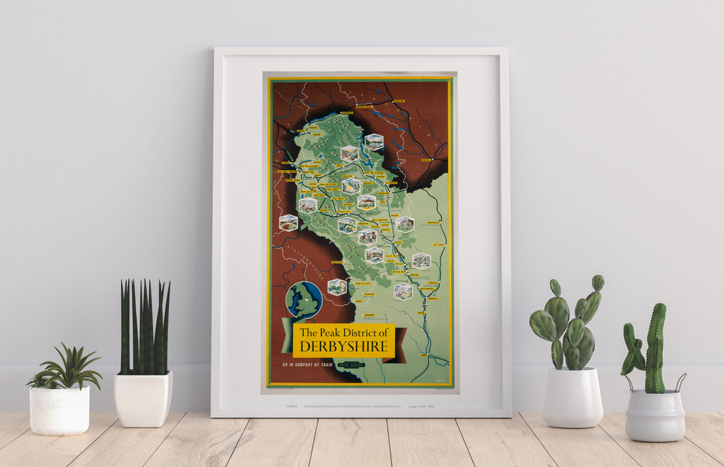 The Peak District Of Derbyshire - 11X14inch Premium Art Print