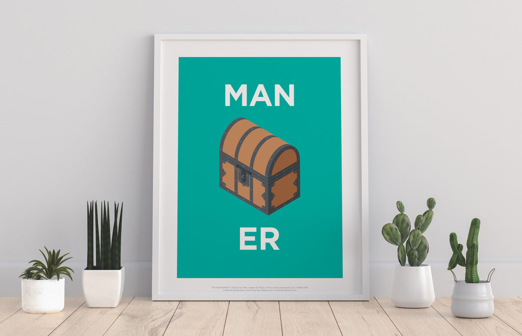 Rebus Symbols - Manchester - 11X14inch Premium Art Print