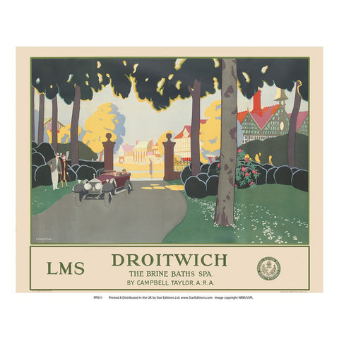 PP031 Droitwich 24" x 32" Matte Mounted Print