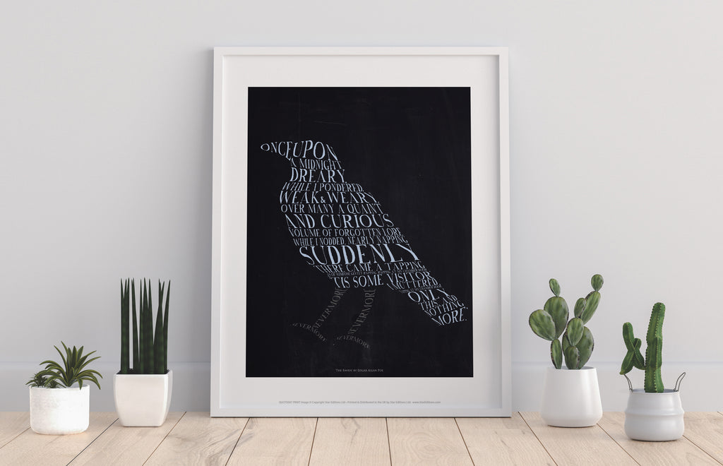Edgar Allan Poe Quote- The Raven - 11X14inch Premium Art Print