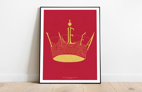William Shakespeare Quote- Richard II Art Print