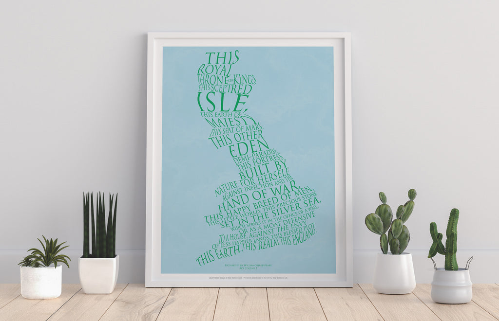 William Shakespeare Quote- Richard II Art Print