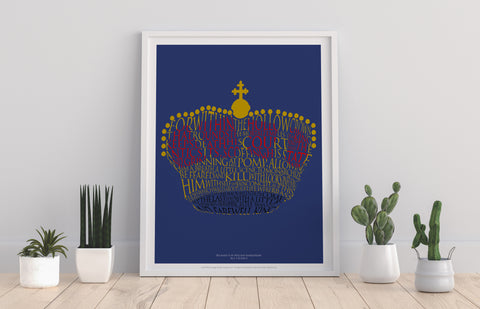 William Shakespeare Quote- Richard II - Art Print