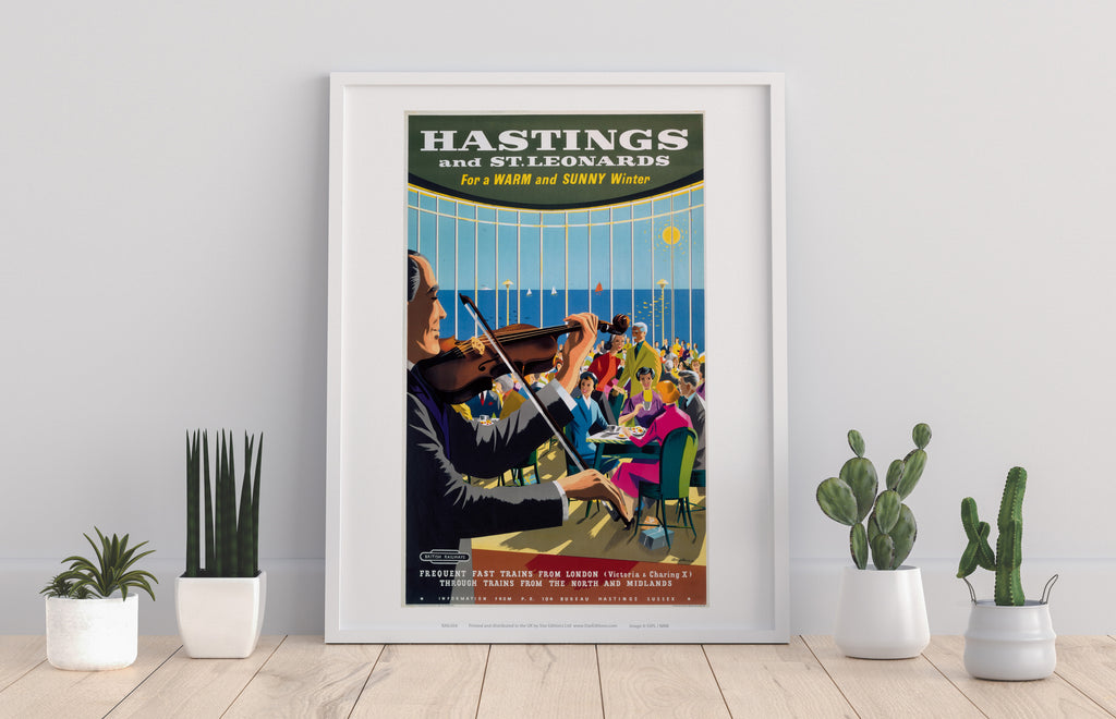 Hastings And St Leonards, Warm And Sunny Winter Art Print