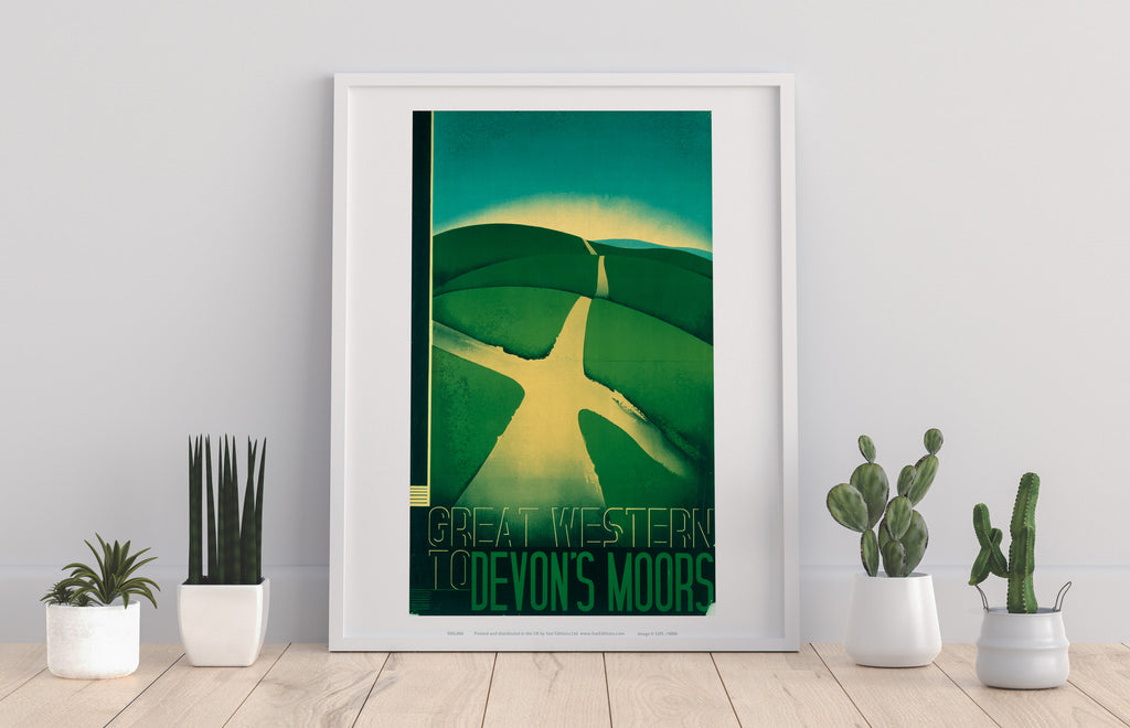 Great Western To Devon's Moors - 11X14inch Premium Art Print