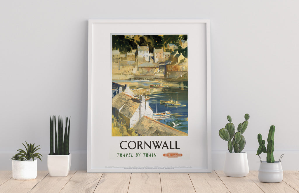 Cornwall - Harbour - 11X14inch Premium Art Print