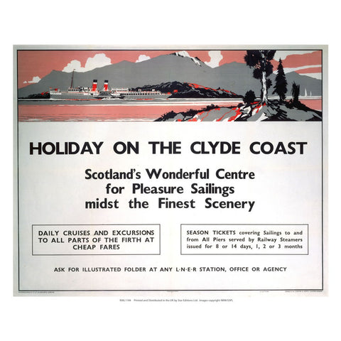 Holiday on the Clyde Coast 24" x 32" Matte Mounted Print