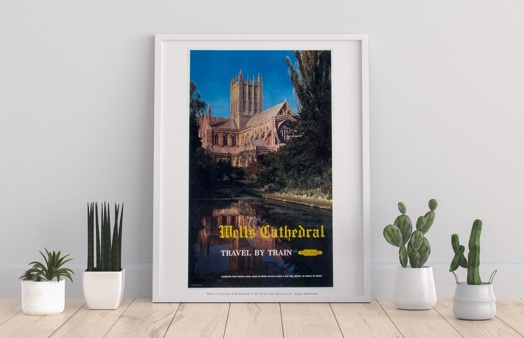 Wells Cathedral - British Railways - Premium Art Print