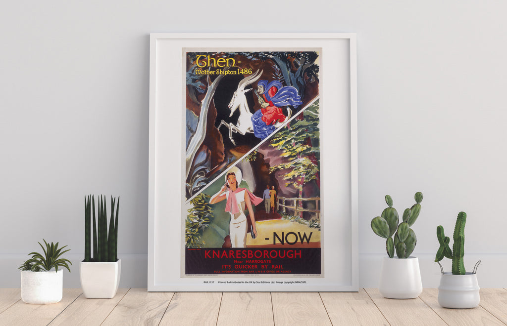 Then And Now, Knaresborough - 11X14inch Premium Art Print
