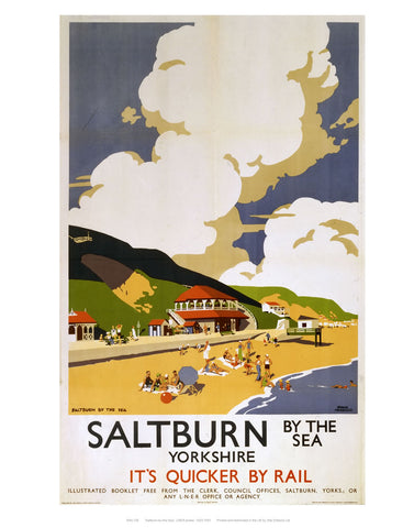 Saltburn Yorkshire 24" x 32" Matte Mounted Print