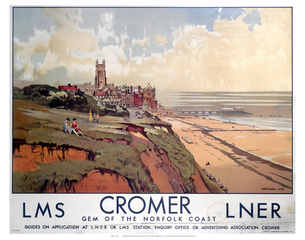 Cromer Gem of the Norfolk Coast 24" x 32" Matte Mounted Print
