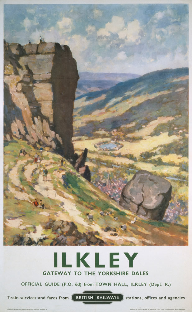 Ilkley Gateway to the Yorkshire Dales 24" x 32" Matte Mounted Print