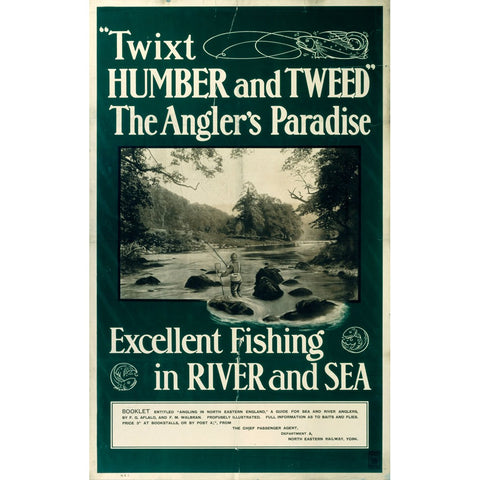 Twixt Humber and Tweed - Fishing 24" x 32" Matte Mounted Print