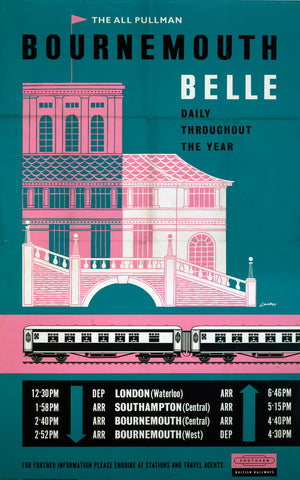 Bournemouth Belle All Pullman 24" x 32" Matte Mounted Print