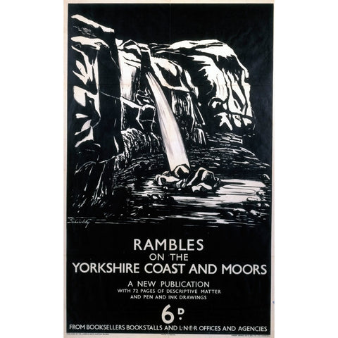 Rambles on the Yorkshire Coast and Moors 24" x 32" Matte Mounted Print