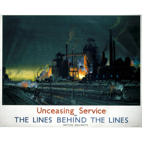 Unceasing Service the Lines behind the lines 24" x 32" Matte Mounted Print