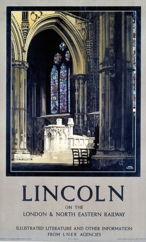 Lincolnshire LNER It's Quicker By Rail 24" x 32" Matte Mounted Print