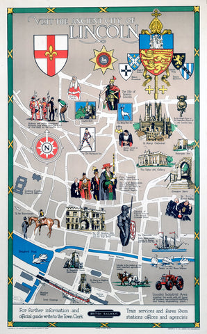The Ancient City of Lincoln 24" x 32" Matte Mounted Print