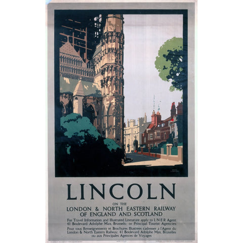 Lincoln LNER 24" x 32" Matte Mounted Print