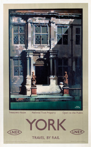 York Treasurer's House National Trust LNER 24" x 32" Matte Mounted Print