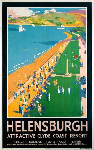 Helensburgh Clyde Coast 24" x 32" Matte Mounted Print
