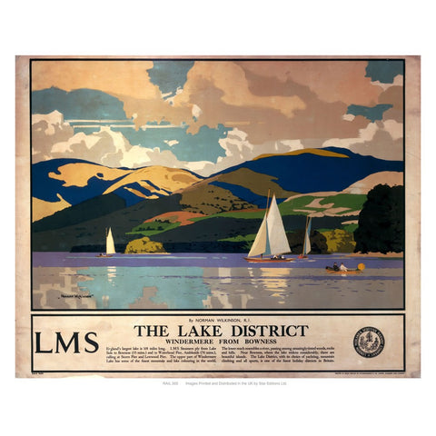 The lake district 24" x 32" Matte Mounted Print