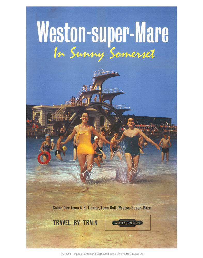 Weston-super-Mare - In Sunny Somerset 24" x 32" Matte Mounted Print