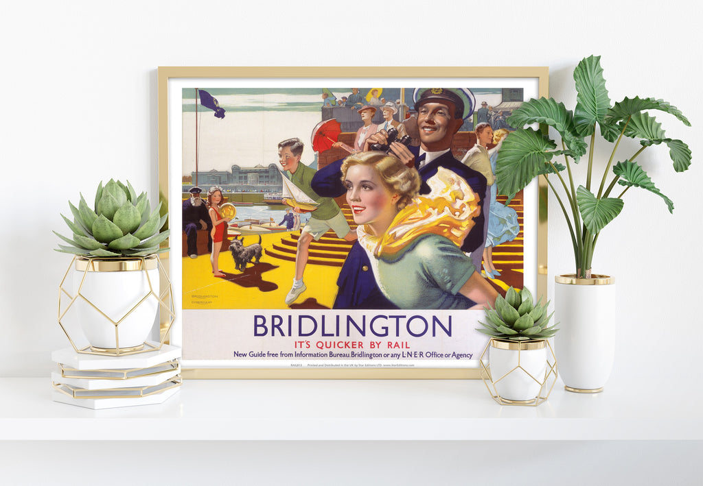 Bridlington, Quicker By Rail - Seaside Fun - Art Print