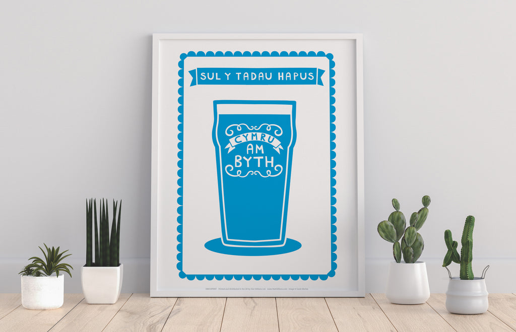 Welsh Poster- Sul Y Tadau Hapus - 11X14inch Premium Art Print