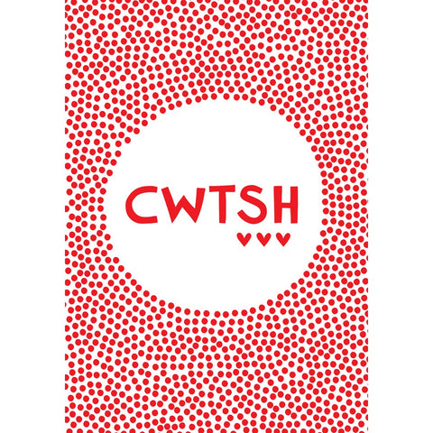 Cwtsh 20cm x 20cm Mini Mounted Print