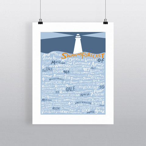 The Shipping Forecast, 11x14 Print