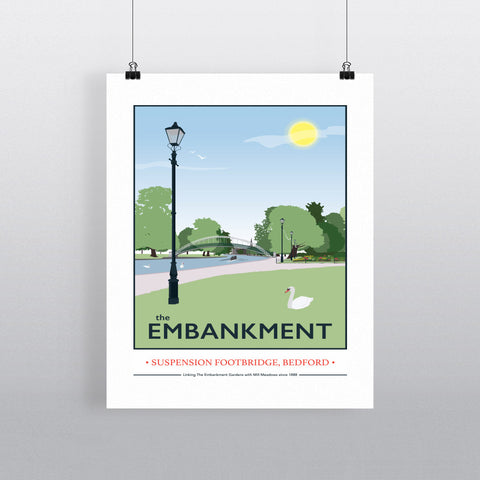 The Embankment, Bedford 11x14 Print