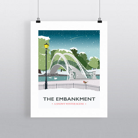 The Embankment, Bedford 11x14 Print