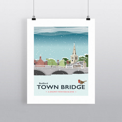 The Town Bridge, Bedford 11x14 Print