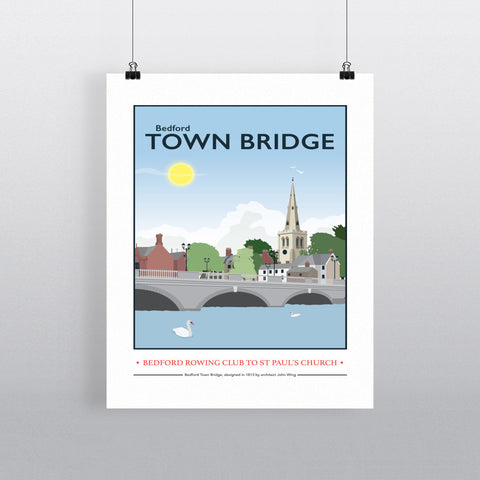 The Town Bridge, Bedford 11x14 Print