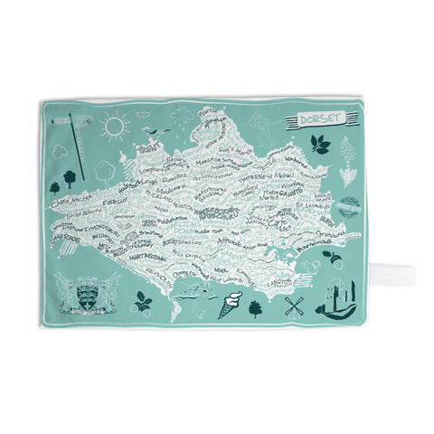 County Map of Dorset, 11x14 Print