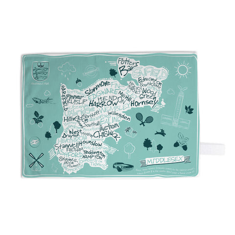 County Map of Middlesex, 11x14 Print