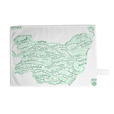 County Map of Suffolk, 11x14 Print