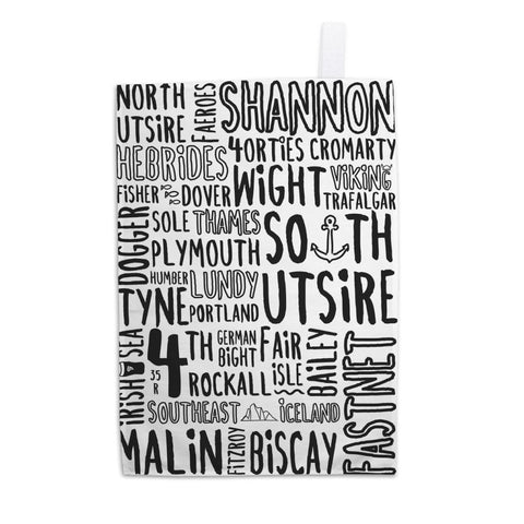The Shipping Forecast Regions, 11x14 Print