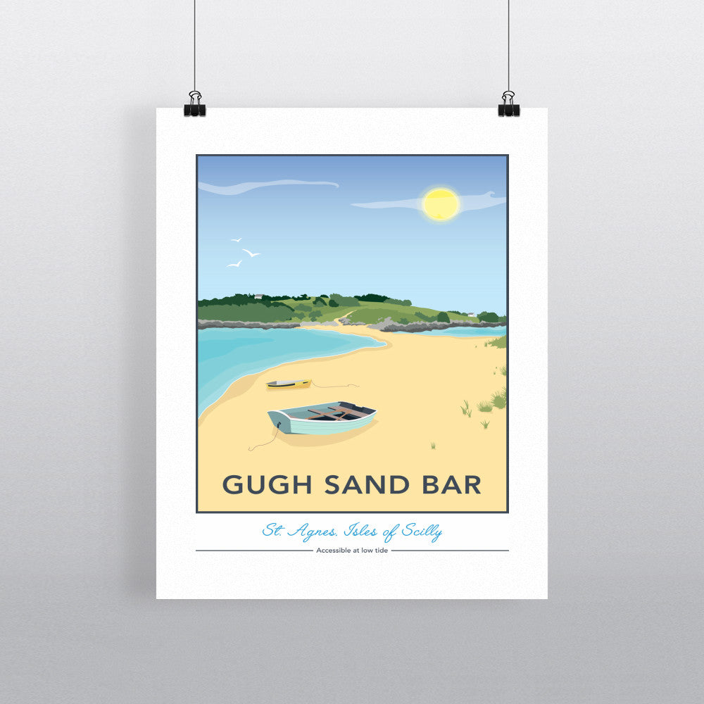 Gugh Sand Bar, St Agnes, Isles of Scilly 11x14 Print