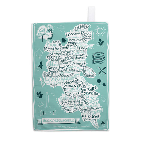 County Map of Buckinghamshire, 11x14 Print