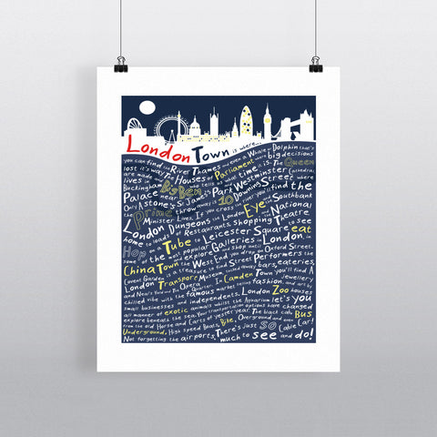 London Town, 11x14 Print