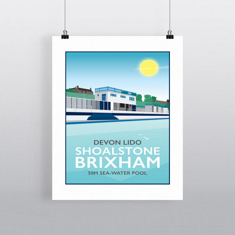 Devon Lido, Brixham 11x14 Print