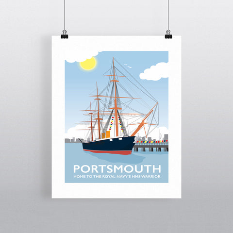 HMS Warrior, Portsmouth 11x14 Print