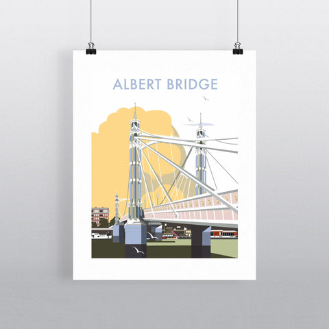 THOMPSON012: Albert Bridge, London. 24" x 32" Matte Mounted Print