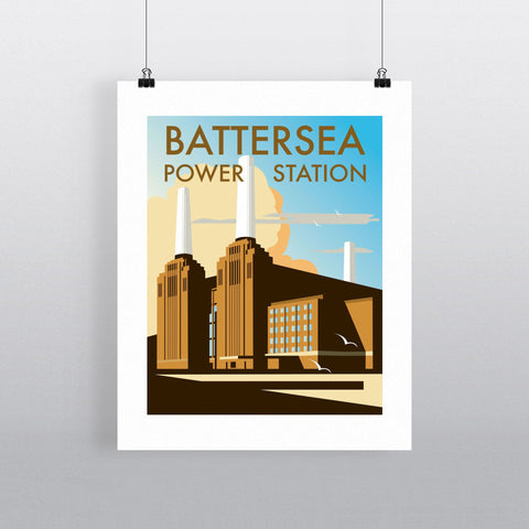THOMPSON015: Battersea Power Station. 24" x 32" Matte Mounted Print
