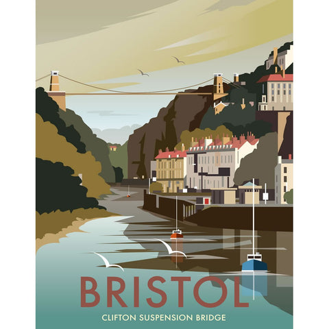 THOMPSON024: Clifton Suspension Bridge, Bristol. 24" x 32" Matte Mounted Print