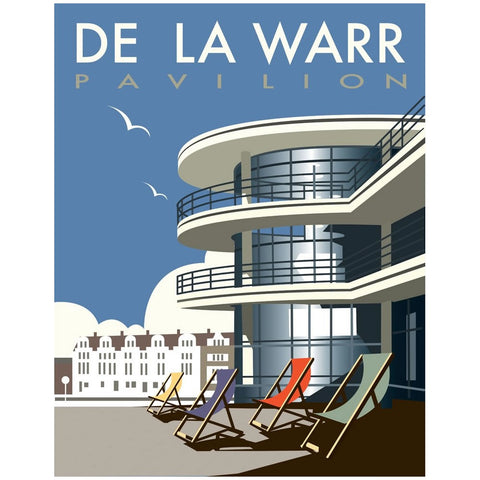 THOMPSON034: The De La Warr Pavilion, Bexhill, East Sussex. 24" x 32" Matte Mounted Print