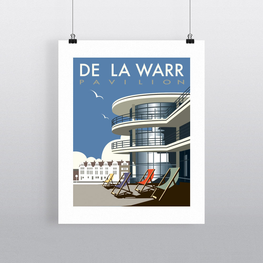 THOMPSON034: The De La Warr Pavilion, Bexhill, East Sussex. 24" x 32" Matte Mounted Print